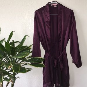 Burgundy Victoria secret kimono